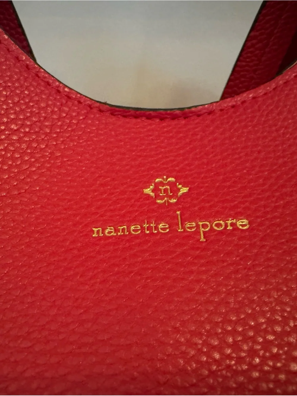 Nanette Lepore Fuchsia Pebbled Vegan Leather Shoulder Bag Tote